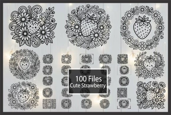 100 Cute Strawberry Coloring Pages