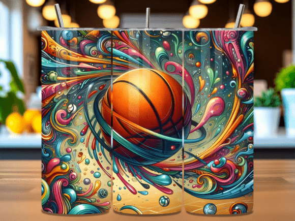 Abstract Basketball Tumbler Wrap PNG: Your Instant-Download Creative Toolkit Explained