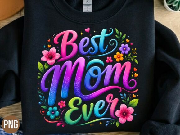 Best Mom Ever Colorful Floral PNG: A Practical Design Asset for Real-World Creative Work