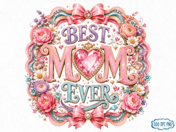 Best Mom Ever PNG Floral Coquette Moth: A Thoughtful, Versatile Design for Meaningful Mother’s Day Celebrations