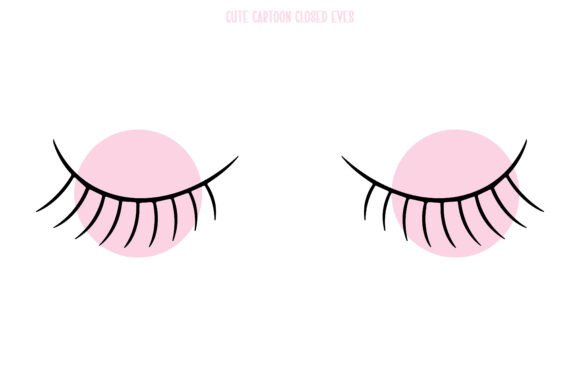 Classic Winged Eyelash Vector Design