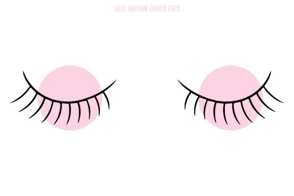 Curvy Double Eyelash Vector Design