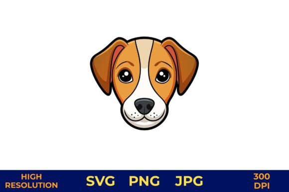 Cute Beagle Puppy Face Vector: Your Instant, Print-Ready Design Solution
