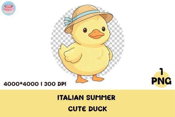Cute Italian Summer Duck Clipart PNG: A Strategic Creative Asset for Modern Designers and Brands