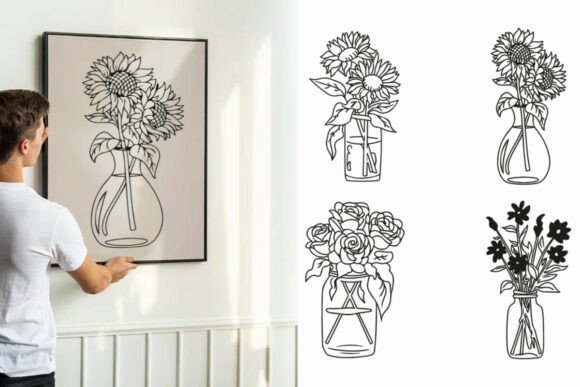Floral Mason Jar Set SVG PNG: A Practical Creative Asset for Diverse Projects