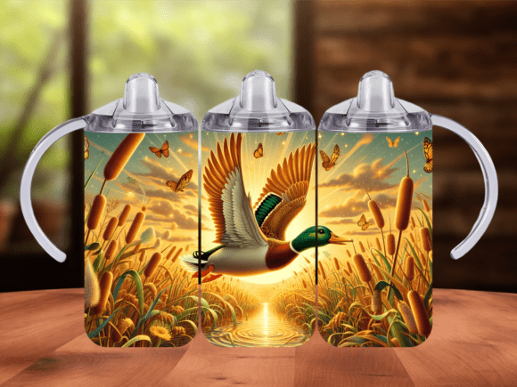 Flying Mallard Duck Lake 12 Oz Tumbler