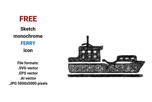 FREE Sketch Ferry Icon: A Strategic Asset for Designers, Brands, and Communicators