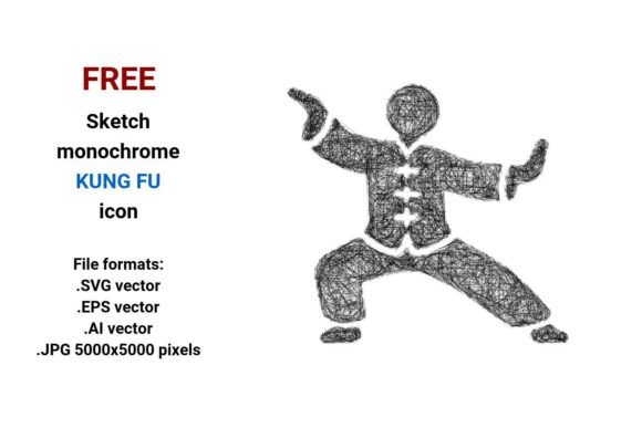 FREE Sketch Kung Fu Icon