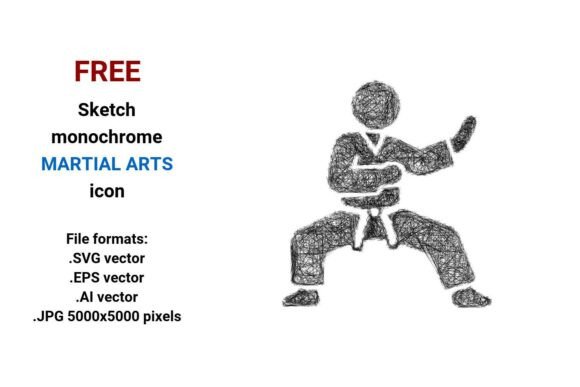 FREE Sketch Martial Arts Icon