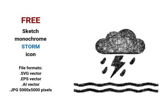 FREE Sketch Storm Icon