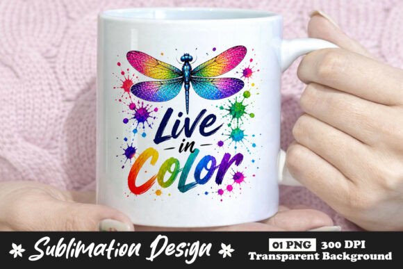 Live in Color Dragonfly Sublimation PNG: A Practical Asset for Creative Production and Brand Consistency