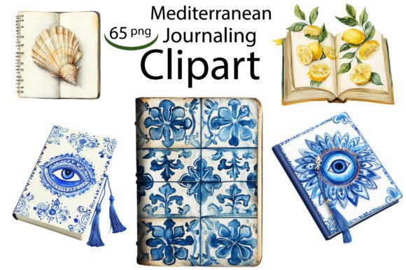 Mediterranean Journaling Clipart