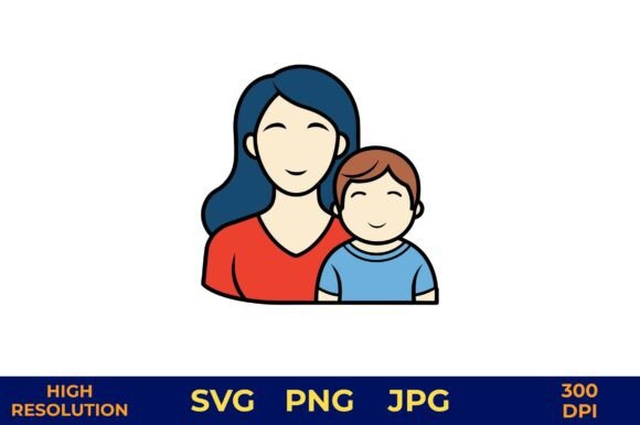 Mother and Child Smiling Together