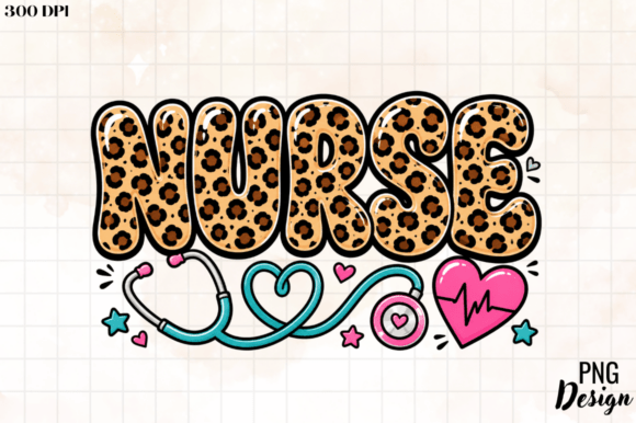 Nurse Leopard PNG Design