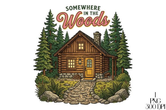 Outdoor Cabin Forest Summer PNG