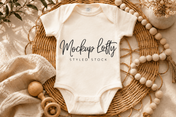 Rabbit Skins 4400 Natural Onesie Mockup: Minimal, Authentic, and Ready for Real-World Design Work