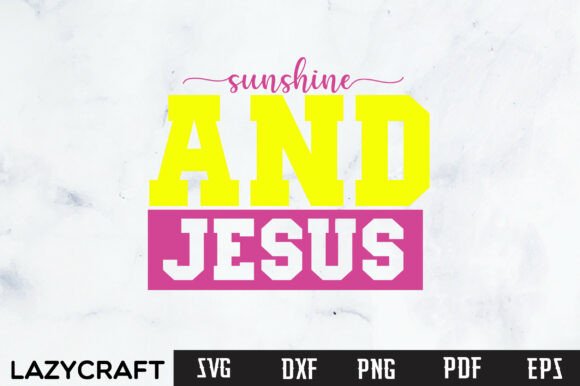 SUNSHINE and JESUS SVG PNG, PREPPY CHRIS: A Practical Creative Asset for Faith-Based Design Workflows