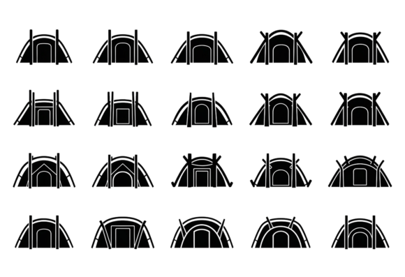 Tent Icons SVG Camping Outdoor: A Smart Digital Asset for Crafters and Designers